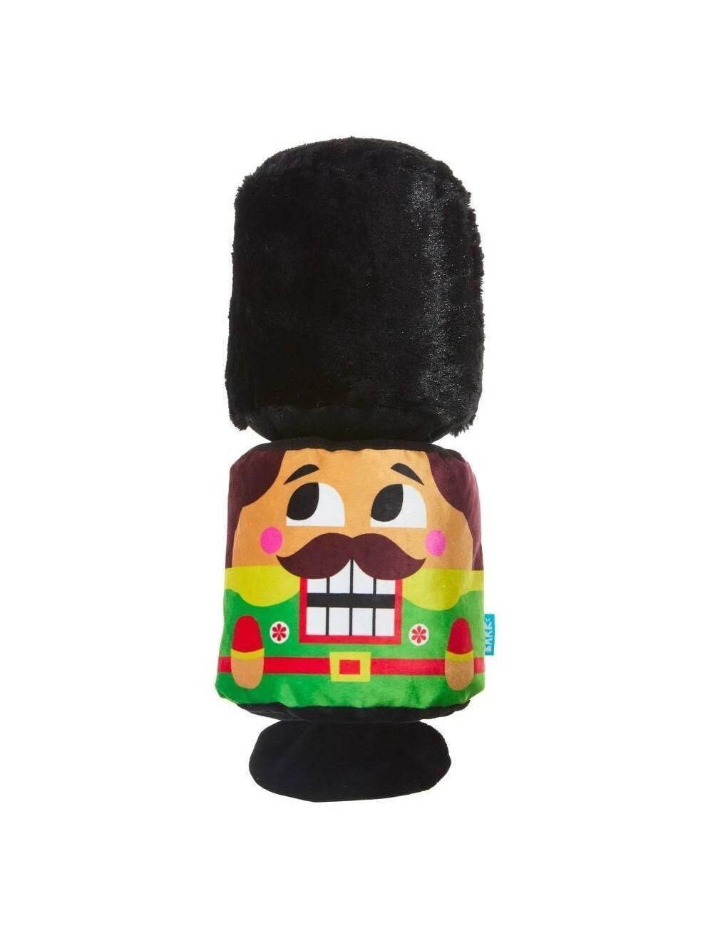 BARK Howly Jowly Holidays Nutty Cracker Plush Dog Toy